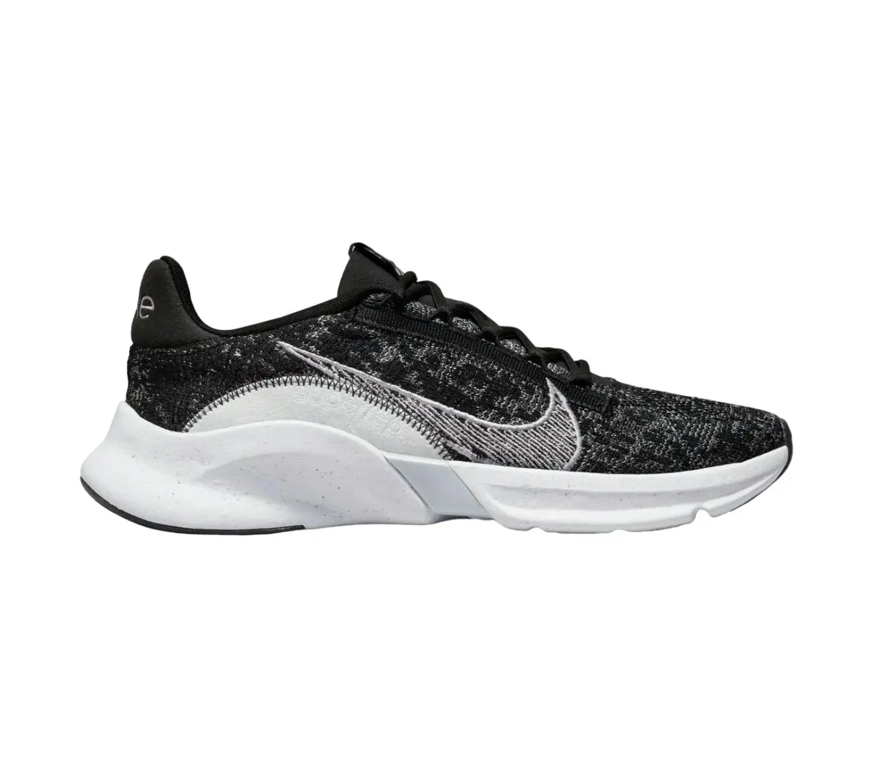 Mens Nike Superrep Go 3 Next Nature Flyknit Black/ Platinum Athletic Shoes