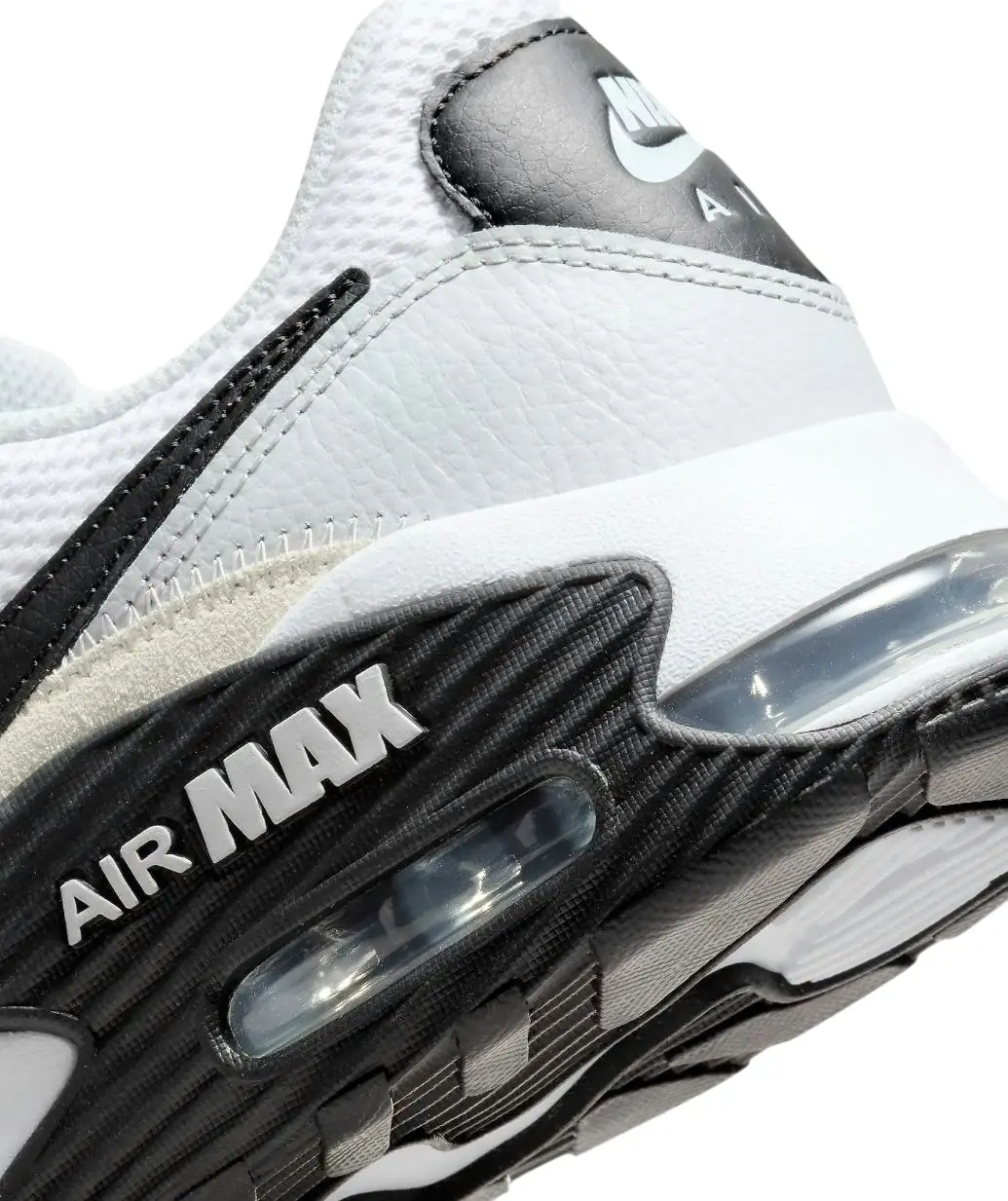 Mens Nike Air Max Excee 365 White/ Black/ Pure Platinum Athletic Shoes