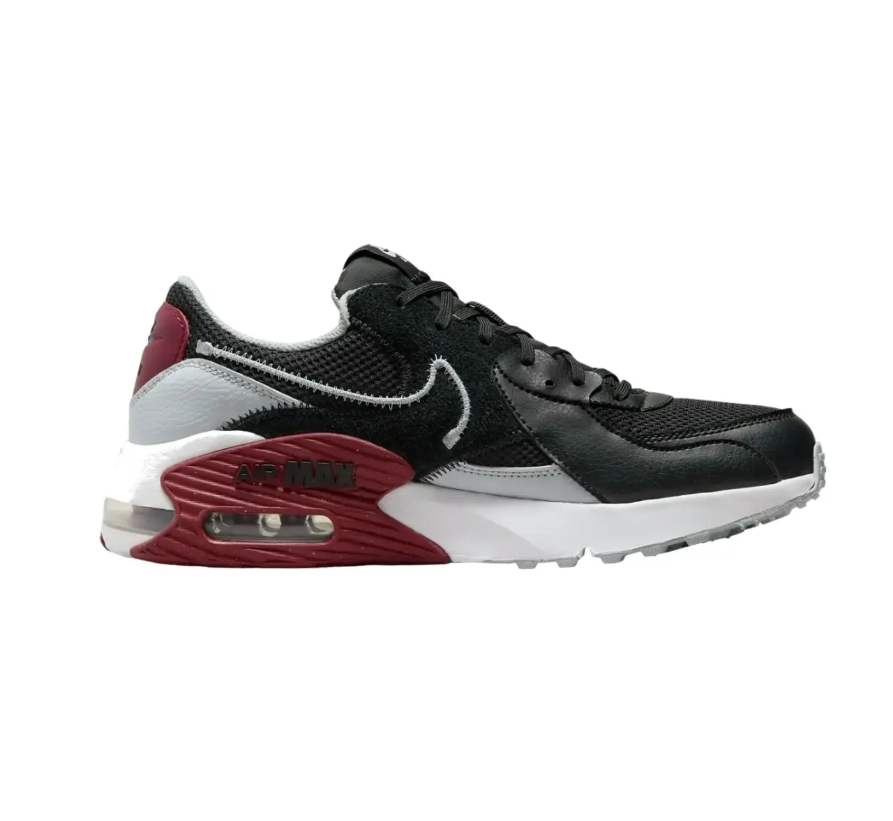 Mens Nike Air Max Excee Black/ Grey/ Red Athletic Shoes