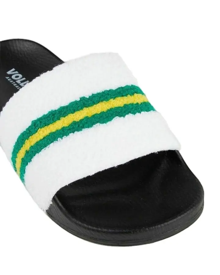 Volley Pool Slides Mens Volleys Black White Green Gold Shoes Sandals Thongs