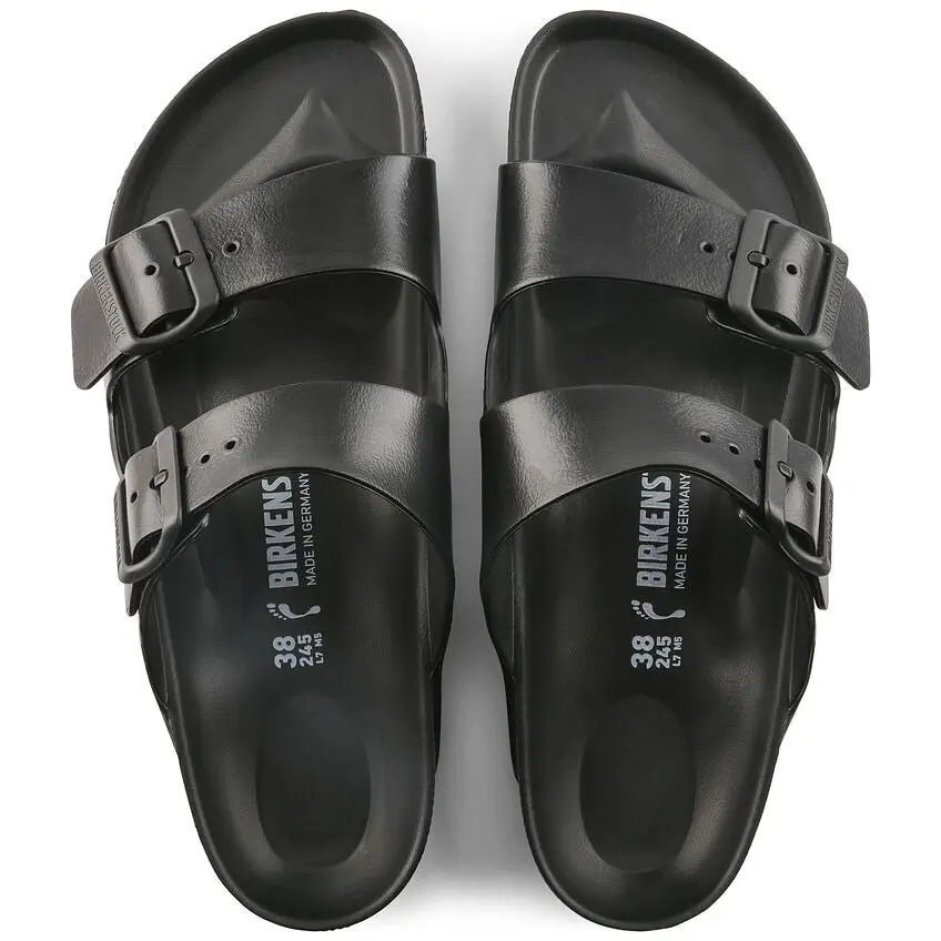 Mens Birkenstock Arizona Narrow Eva Black Slip On Sandals