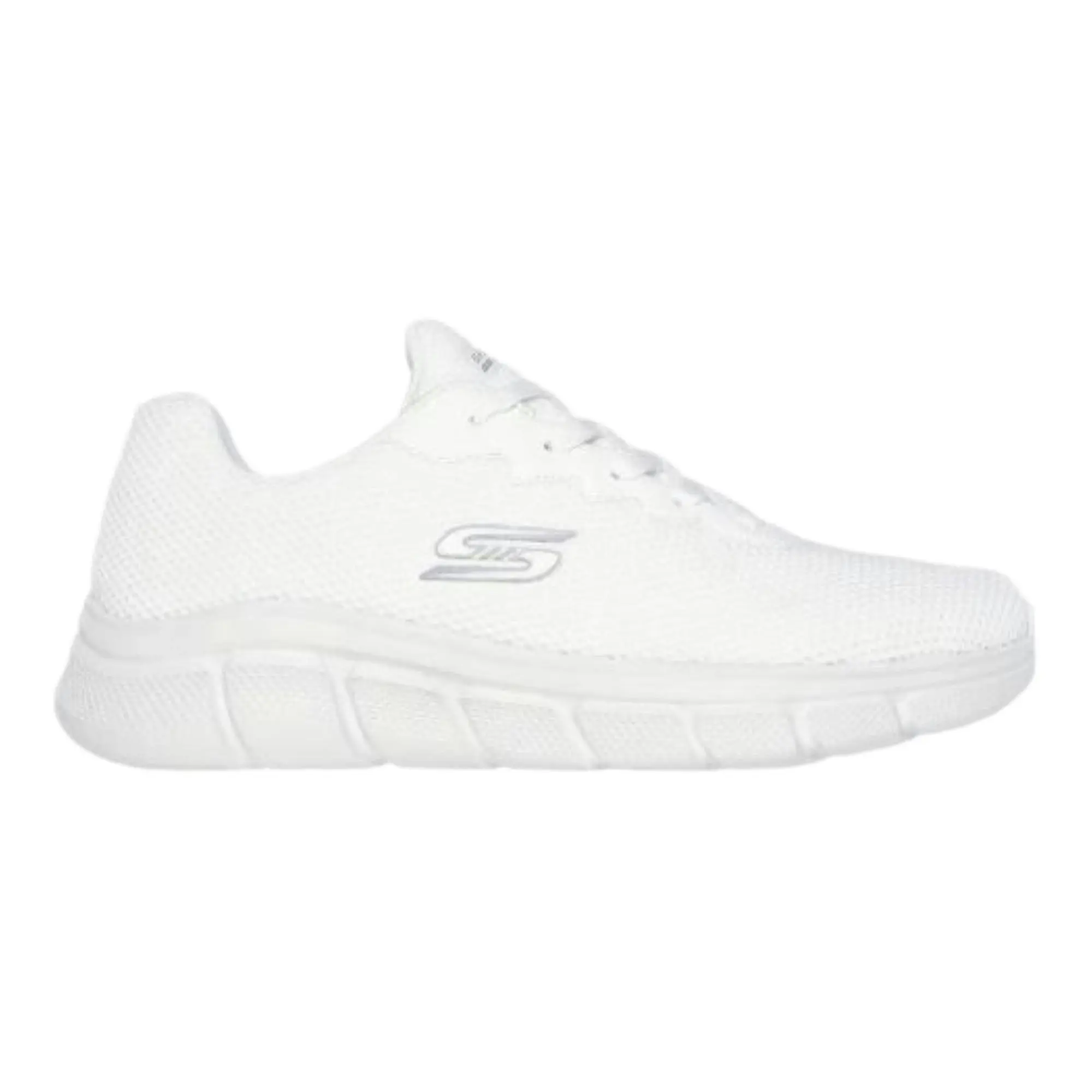 Mens Skechers Bobs Sport B Flex - Chill Edge Off White Sneaker Shoes