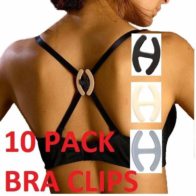 200 X Bra Clip Strap Cleavage Control Sports Racerback Running Clasp Holder