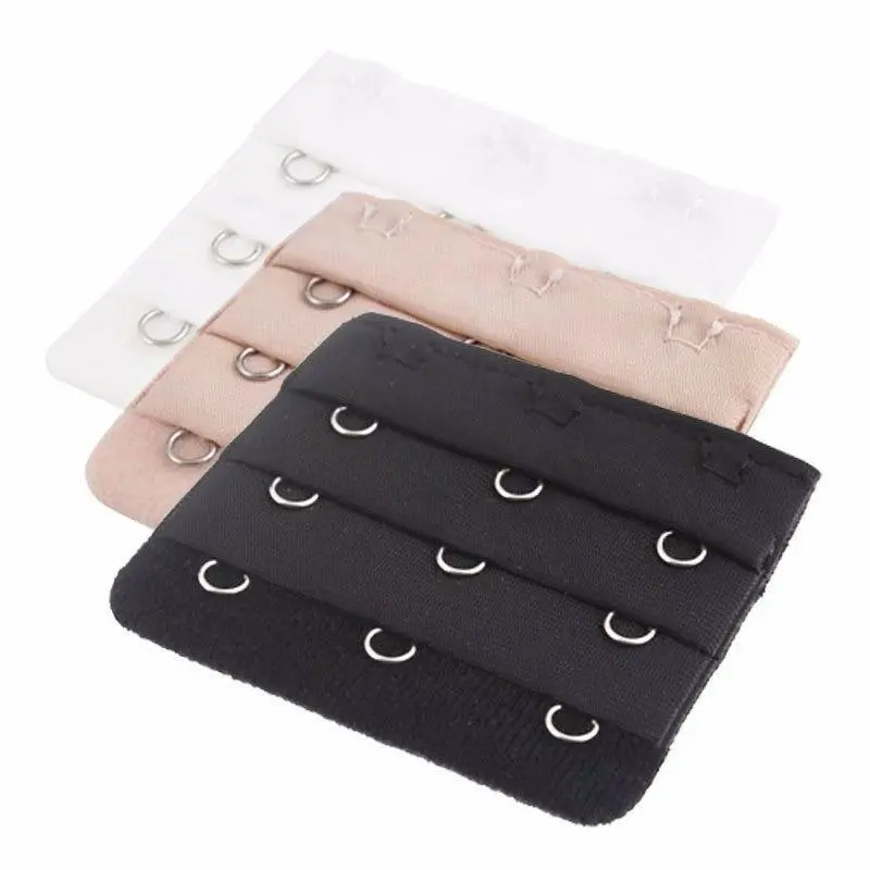 Bra Extender 2 3 4 Hooks Clip Black White Nude Beige Womens Maternity Extender