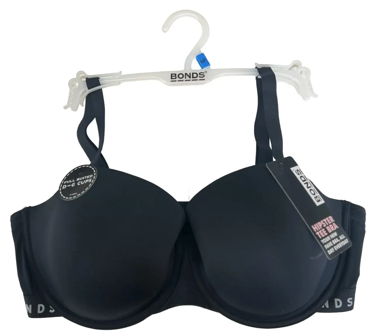 Bonds Originals Hipster Tee Bra Full Busted Black