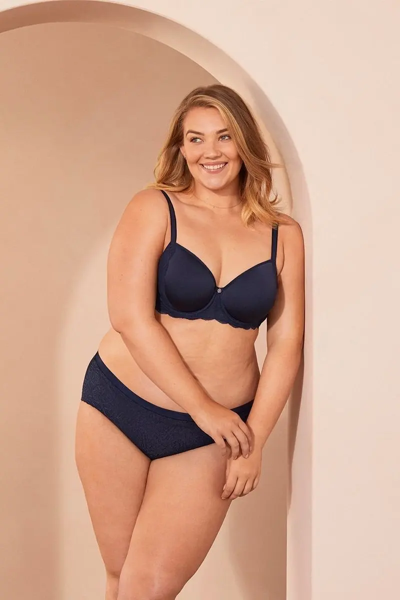 3 x Berlei Lift & Shape Balconette Spacer Bra Navy Yxct