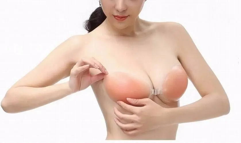 Womens Silicone Stick On Adhesive Chicken Fillets Womens Freebra Push Up Bra