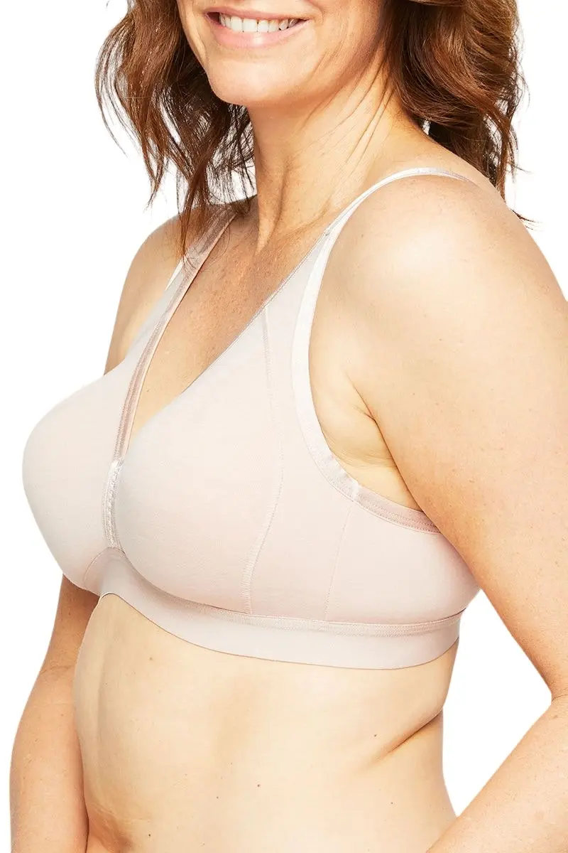 2 x Hestia Womens Body Wirefree Non-Contour Bra Skin