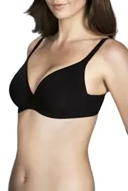 Berlei Barely There Cotton Contour Bra - Black White Soft Powder