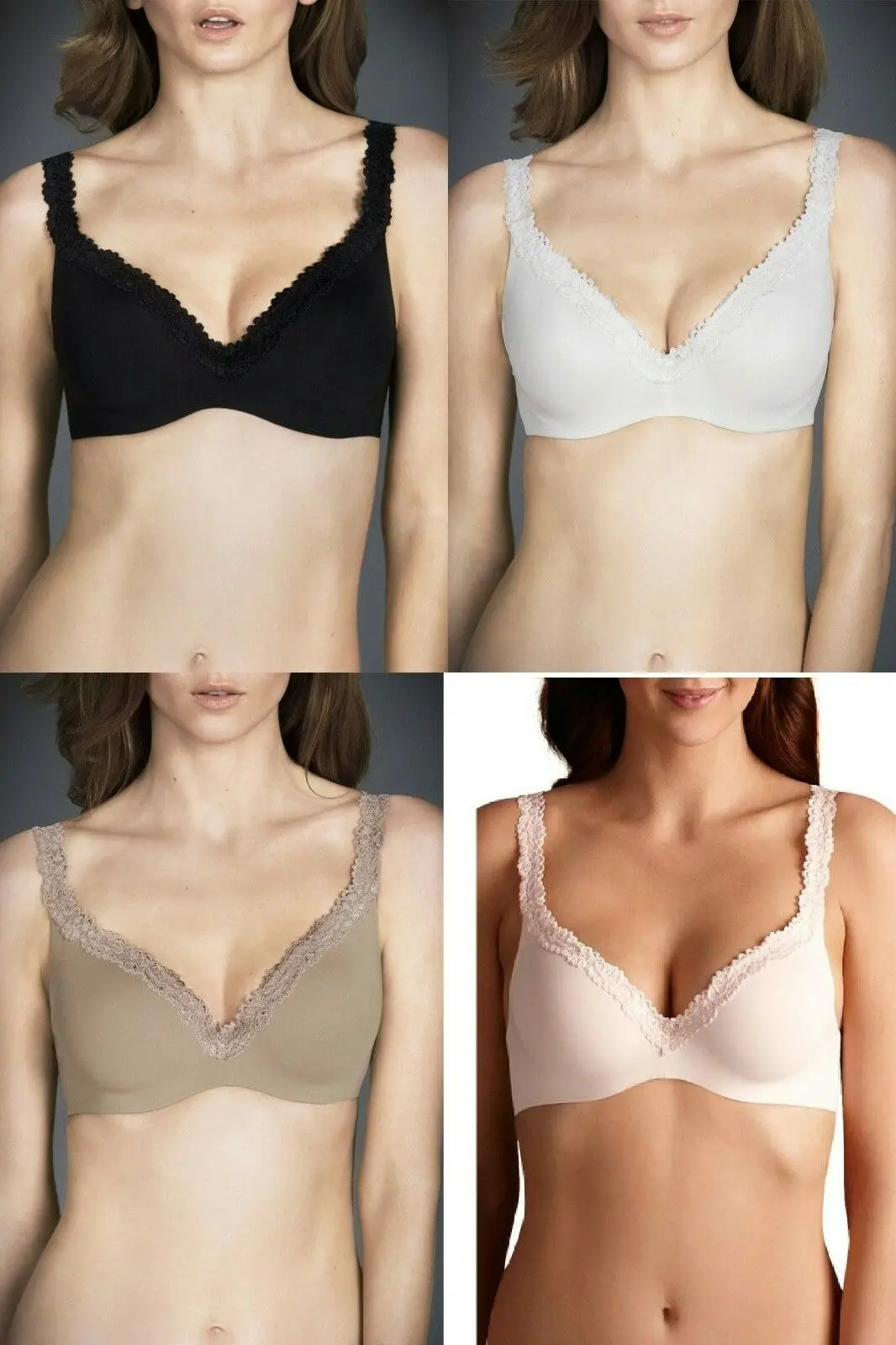 Berlei Barely There Luxe Lace Contour Bra Womens Black Nude Ladies Cup Size