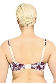 Berlei Barely There Contour Tshirt Bra Purple Flowers With Underwire