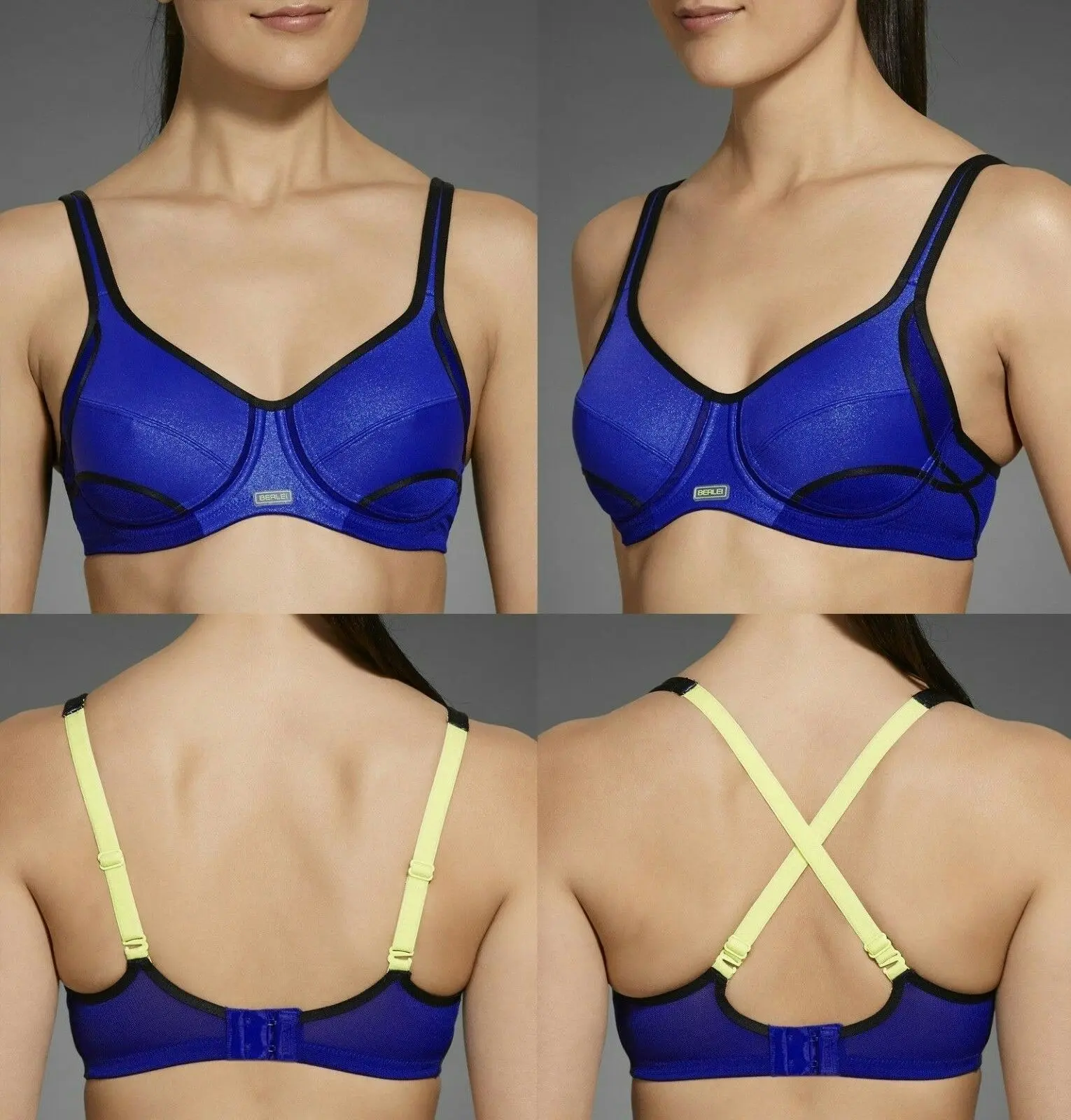 Berlei Electrify Bra Underwire Blue Sports Womens Gym Bras