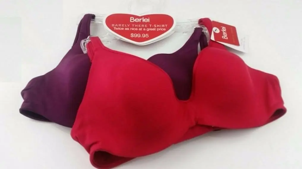 2 x Berlei Barely There Bras Contour Underwire Bra Womens (42K)