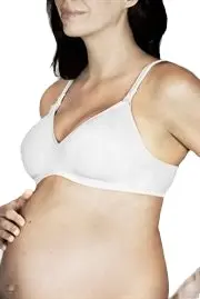 Berlei Womens Barely There Cotton Wirefree Wire Free Maternity Bra Black White