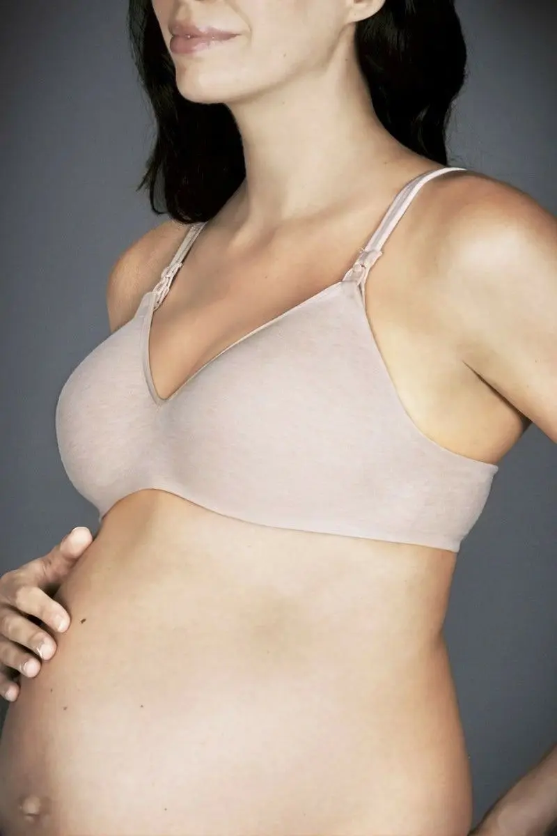 Berlei Womens Barely There Cotton Wirefree Soft Powder Maternity Bra