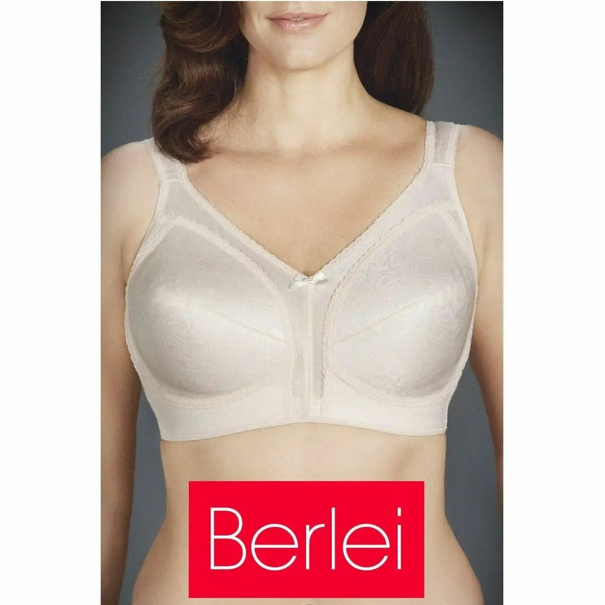 Womens Berlei Comfort Wirefree Bra Jacquard Support Soft Beige Y193kb