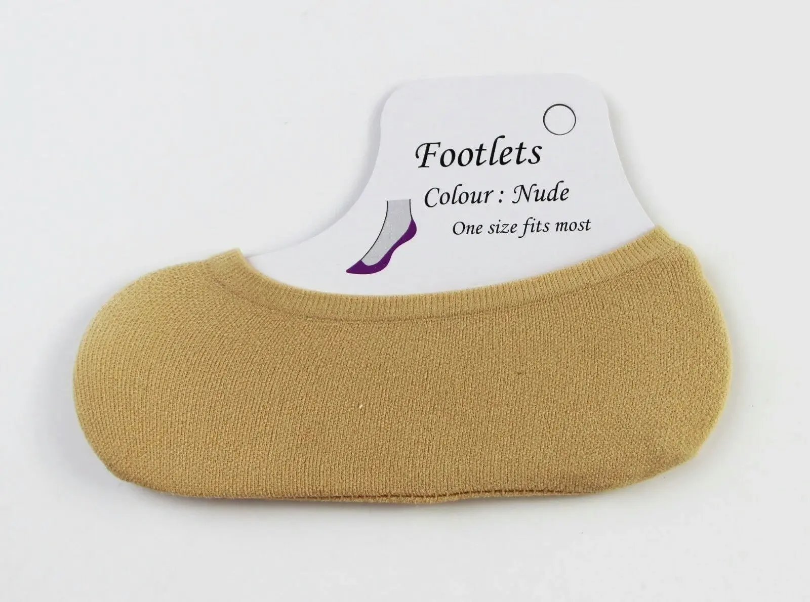 Footlets Nude / Black Womens Footlet Sockettes Sockette Stockings Bulk Socks