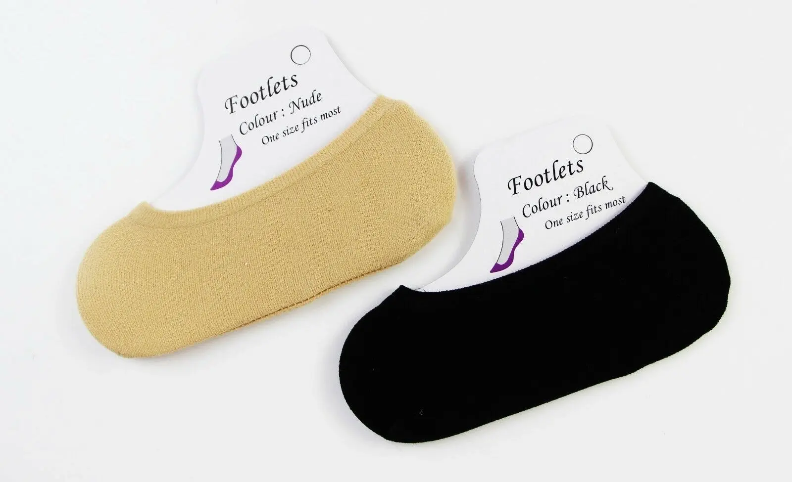 Footlets Nude / Black Womens Footlet Sockettes Sockette Stockings Bulk Socks