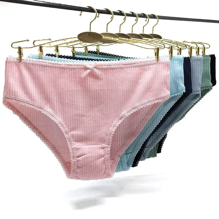 24 X Womens Mid-Rise Bikini Briefs Undies Cotton Assorted Underwear With Bow