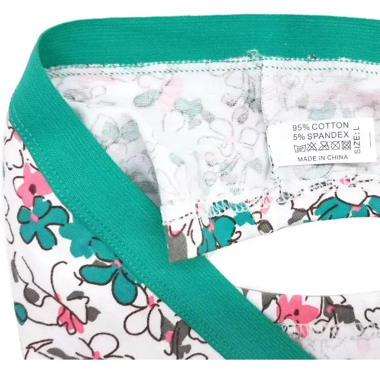 24 X Womens Floral Print Panties Briefs Cotton Assorted Underwear With Bow