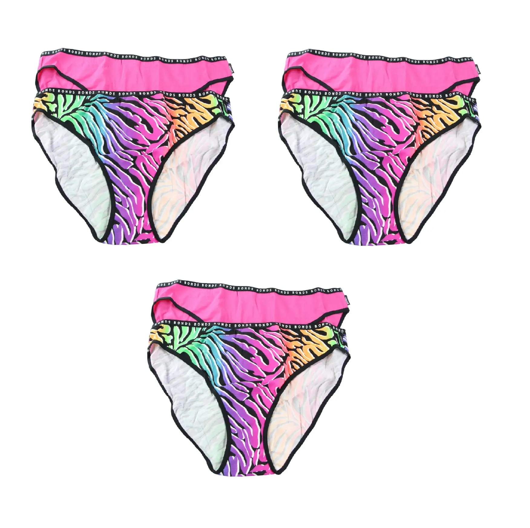 6 Pairs X Bonds Womens Hipster Bikini Underwear