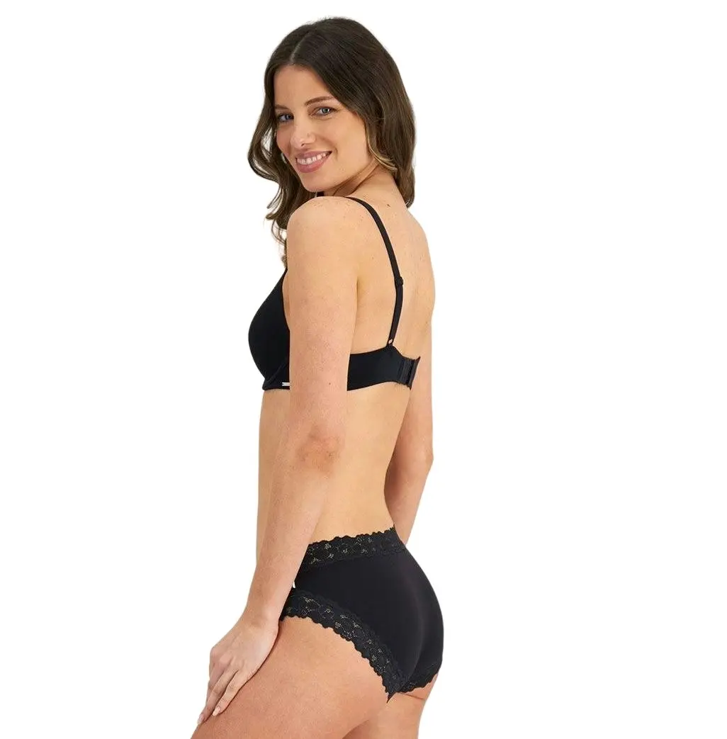 4 x Womens Jockey Parisienne Bamboo Bikini Underwear Black