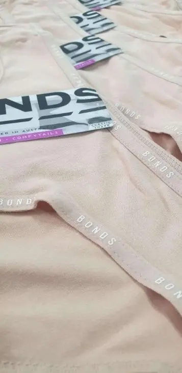 6 x Bonds Womens Comfytails Bikini Underwear Undies Base Blush Wwfpa