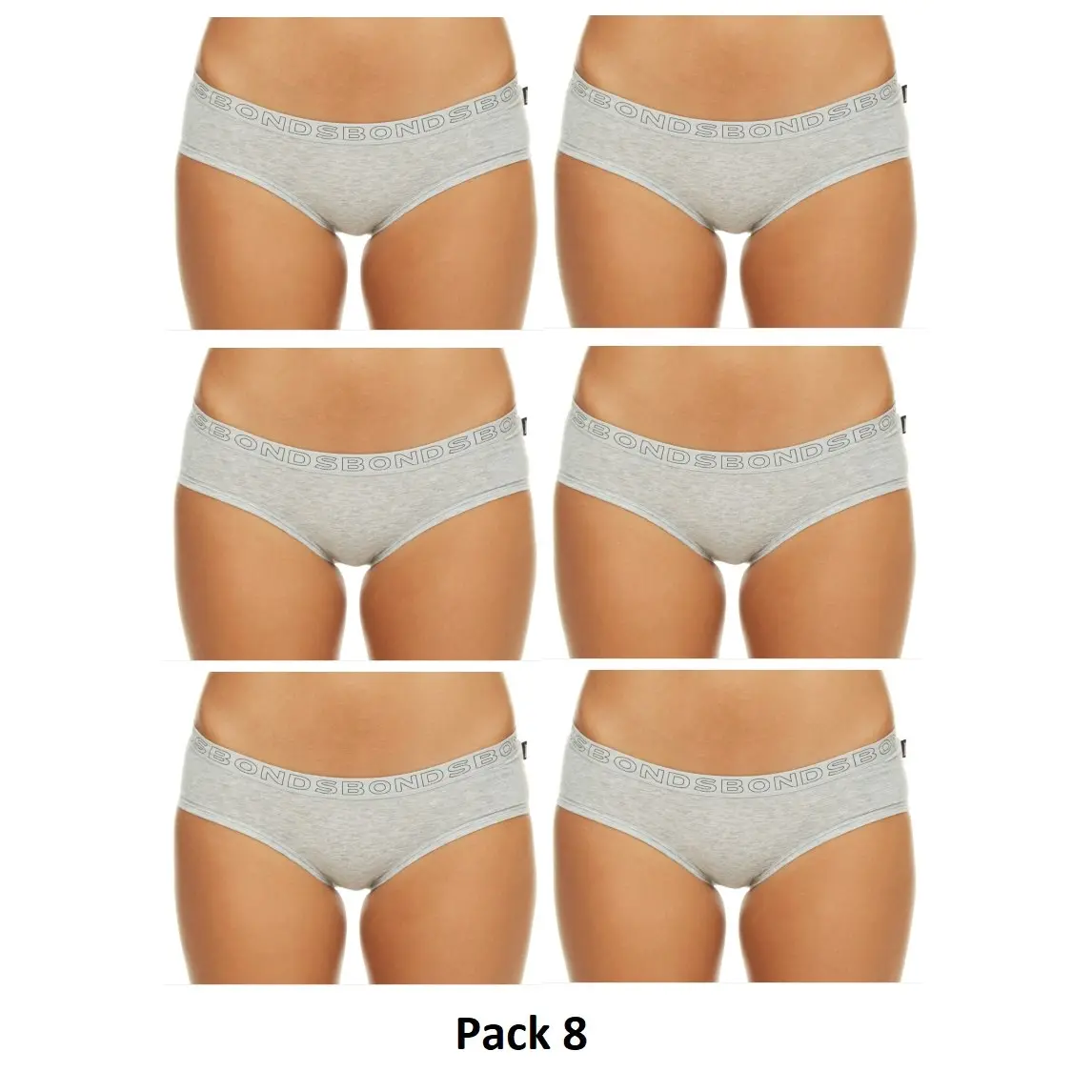 6 x Bonds Womens Hipster Boyleg Briefs Ladies Underwear