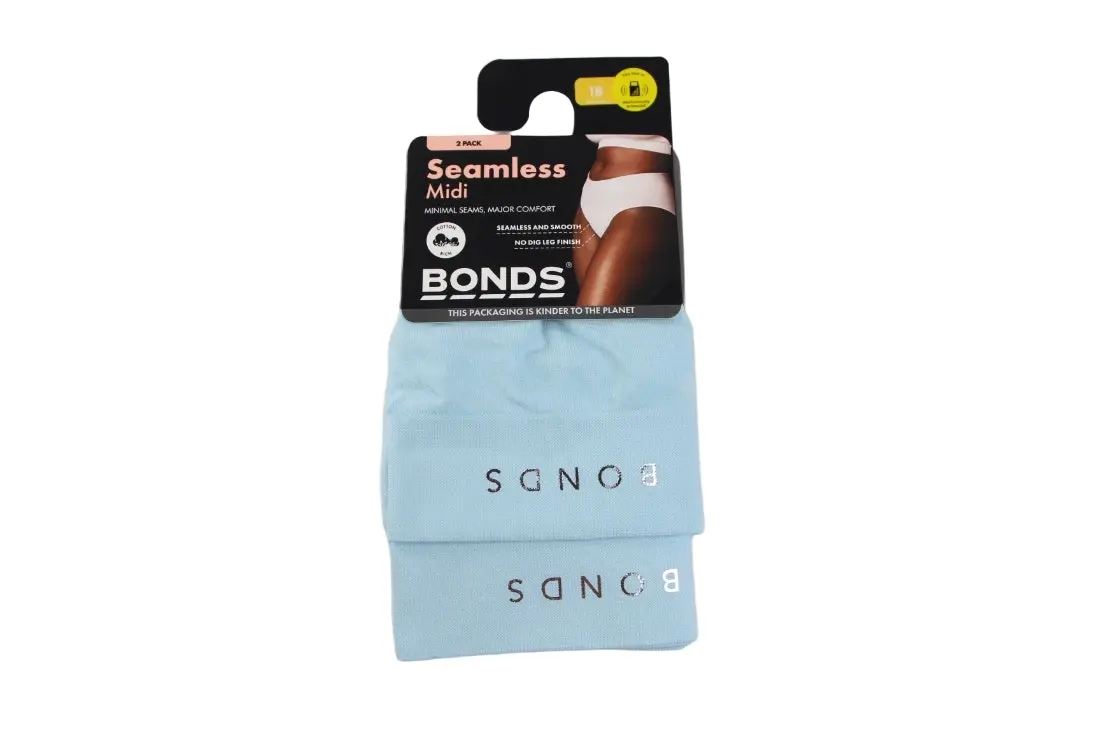 8 Pairs X Bonds Womens Seamless Midi Underwear Light Blue