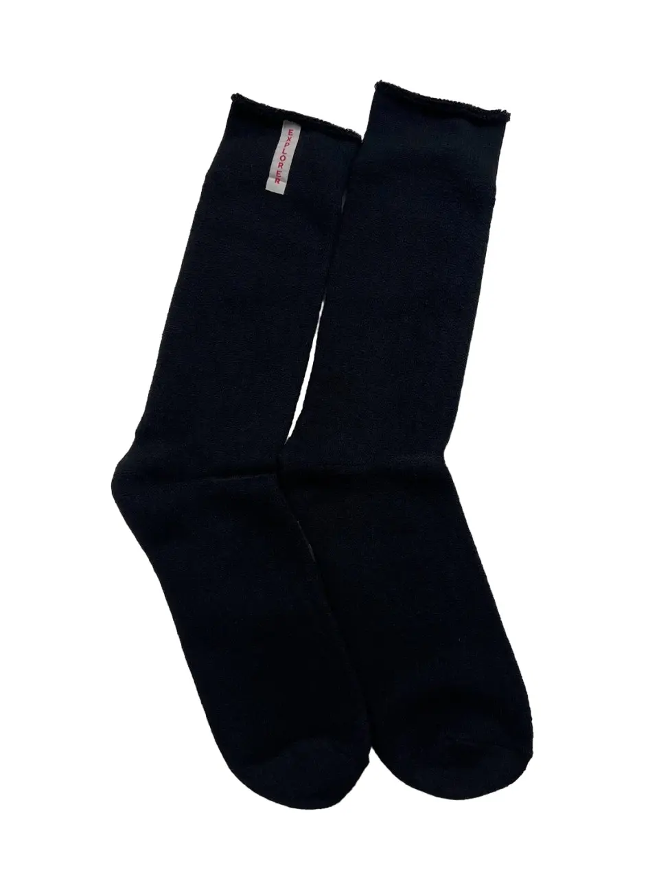 10 x Womens Explorer Lightweight Cotton Crew Ladies Socks Black