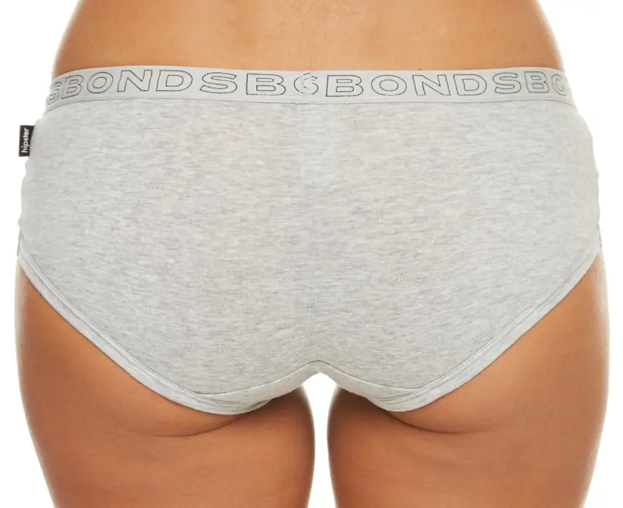 2 Pairs Bonds Hipster Boyleg Briefs Womens Underwear - Grey W1093s