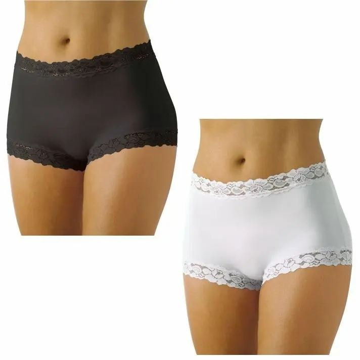 5 Pairs Womens Jockey Parisienne Full Brief Underwear Black White Plus Size 10-22