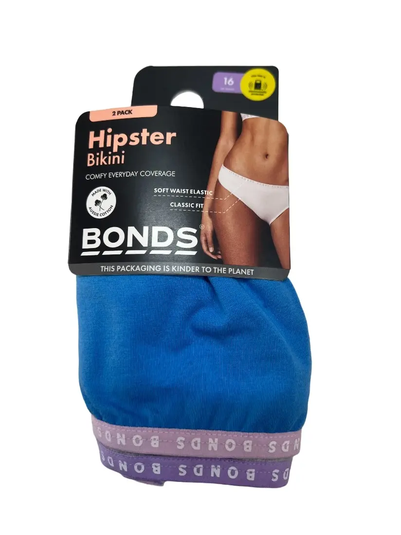 2 Pairs X Bonds Womens Hipster Bikini Underwear Briefs 28K