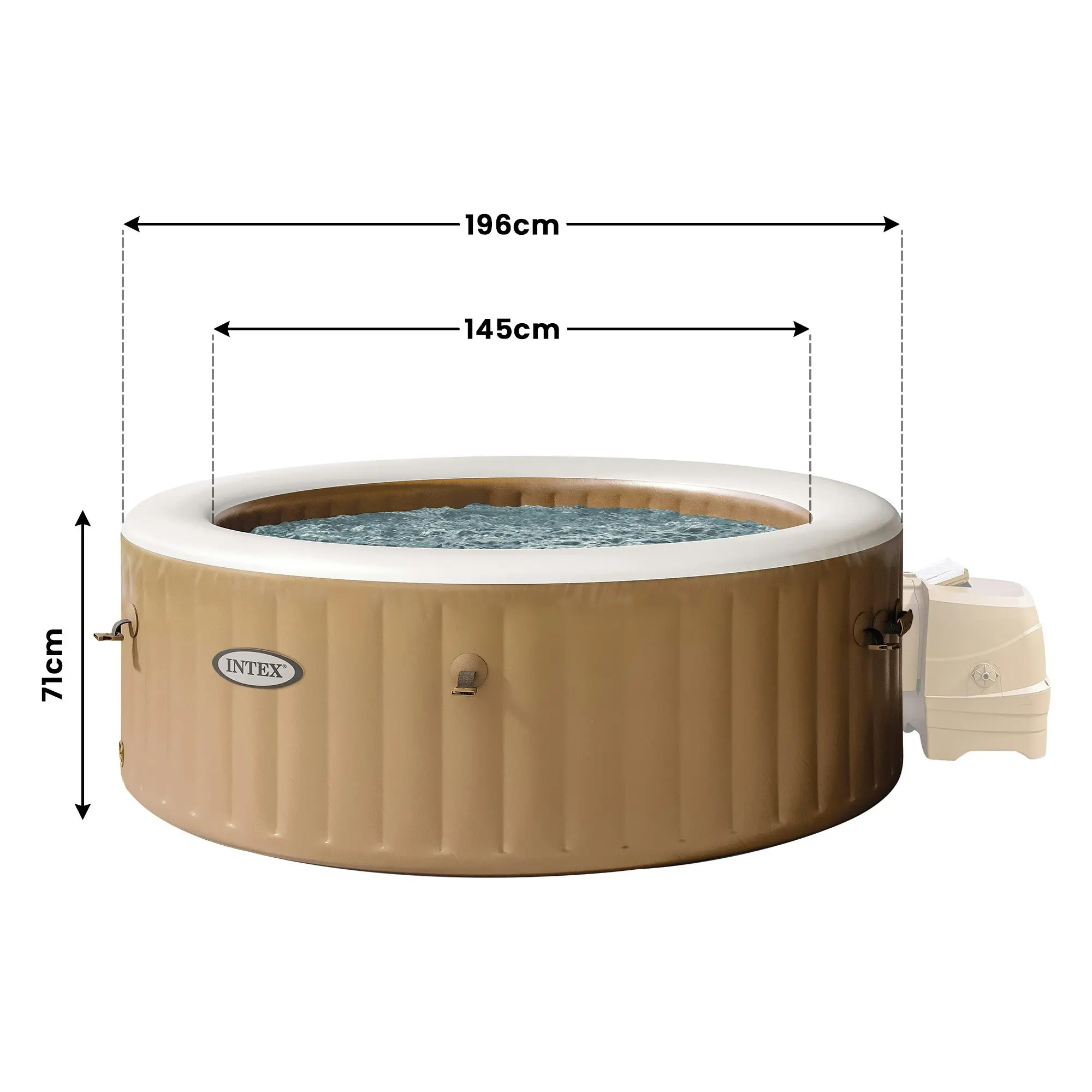 Intex PureSpa Bubble Massage Inflatable Hot Tub - 4-Person