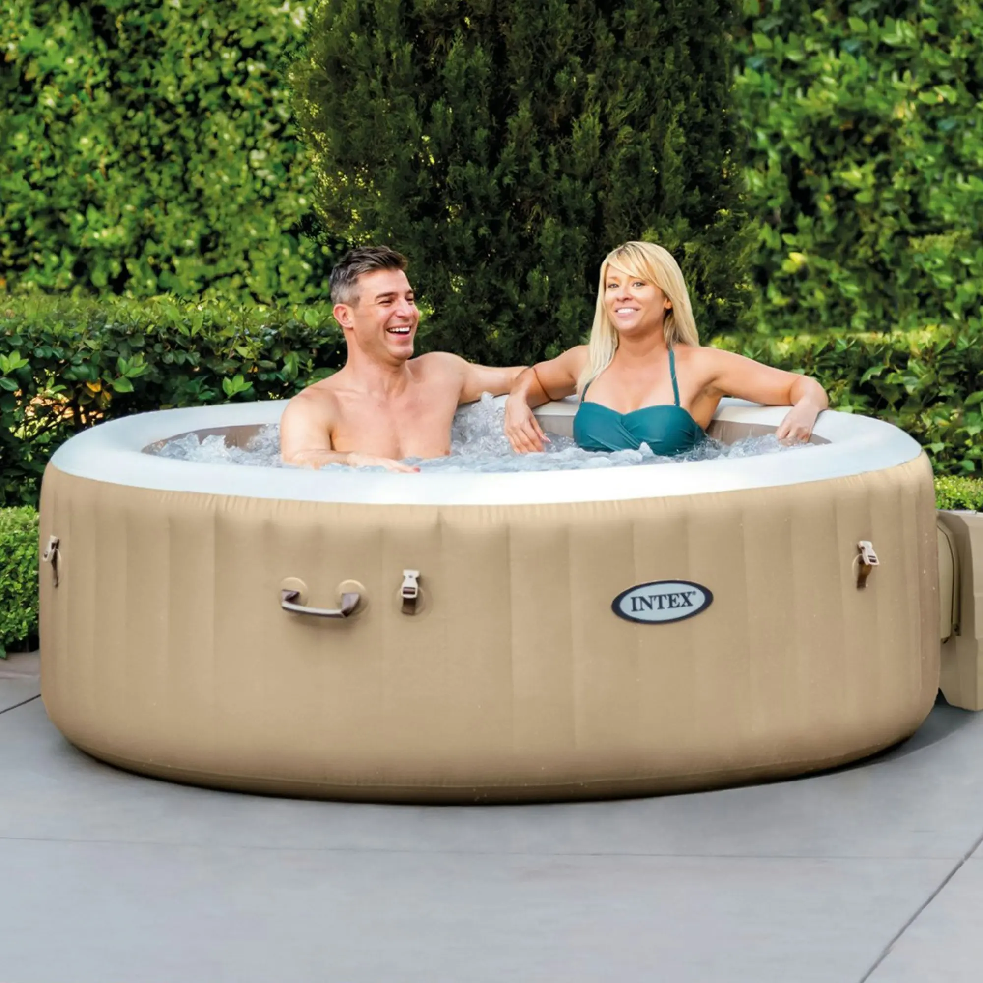 Intex PureSpa Bubble Massage Inflatable Hot Tub - 4-Person