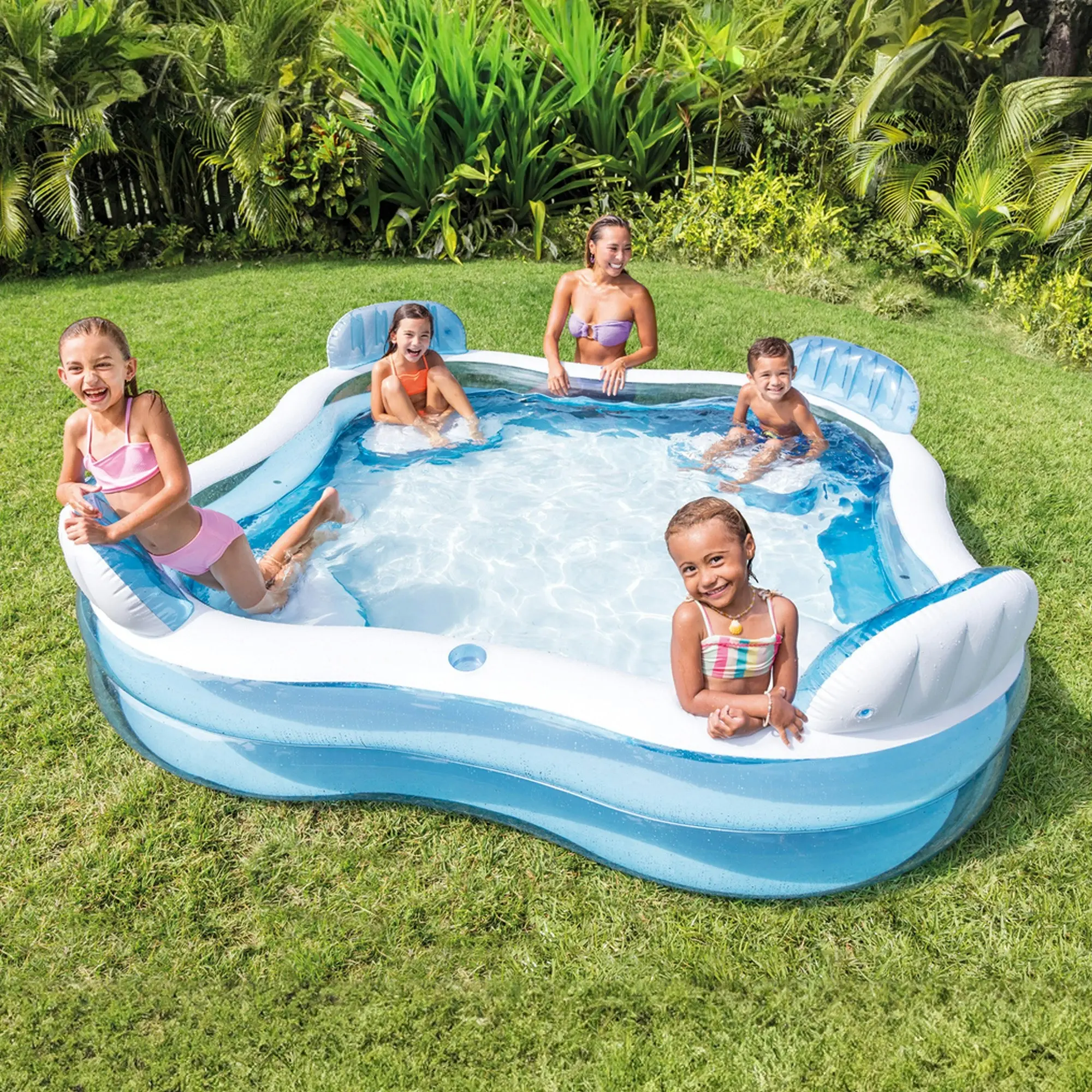 Intex Swim Center® Square Inflatable Family Lounge Pool