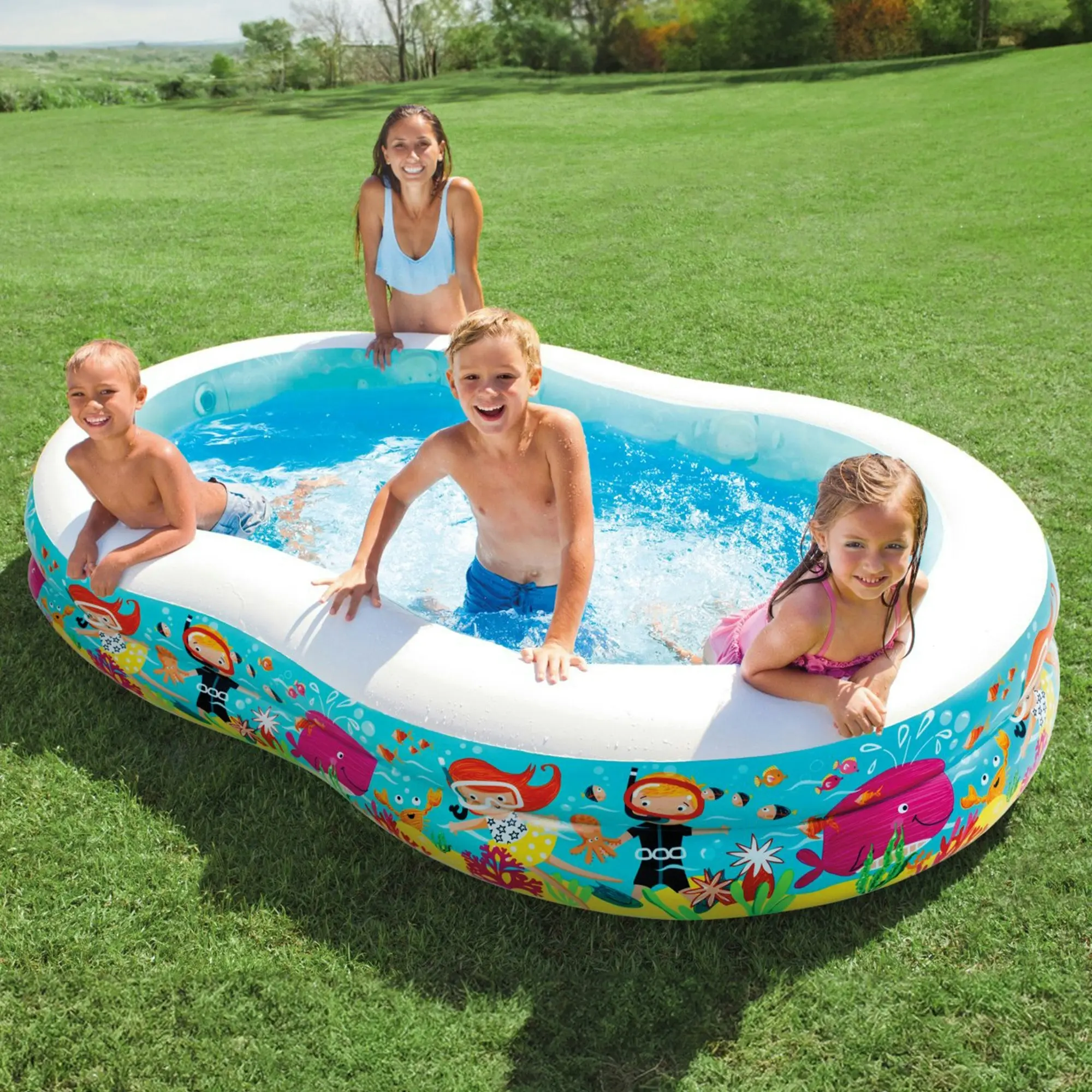 Intex Swim Center Snorkel Fun Inflatable Pool