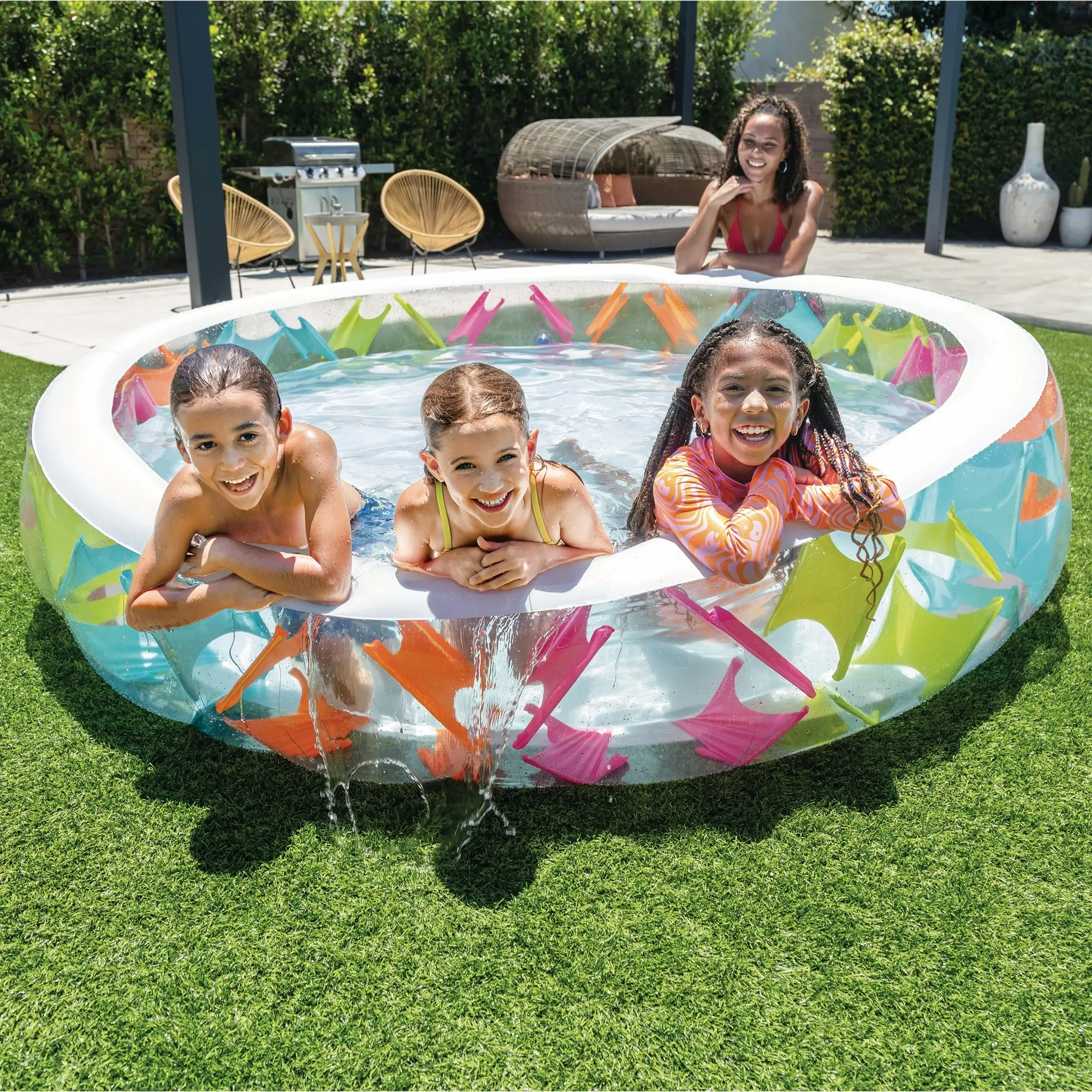 Intex Swim Center Pinwheel Inflatable Pool