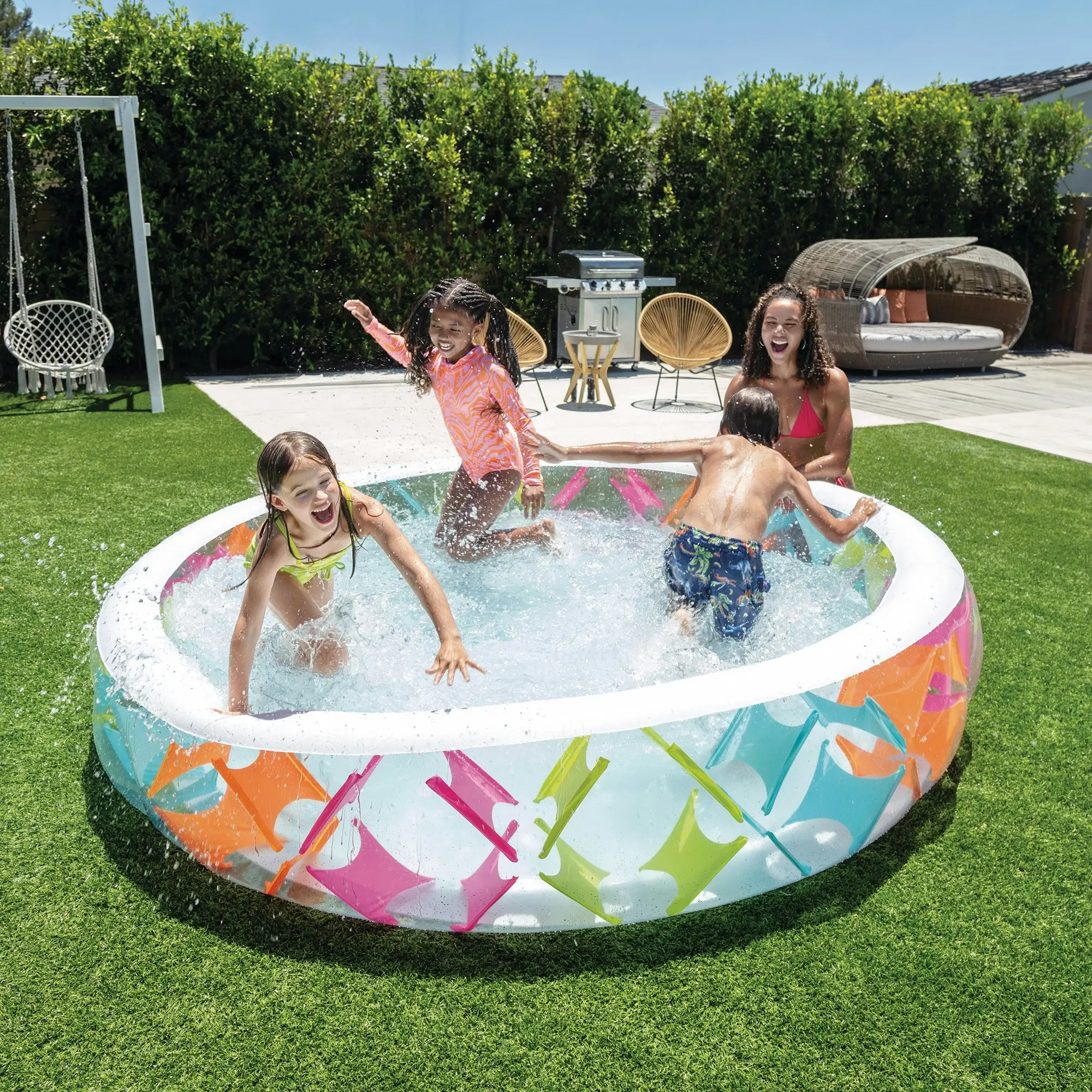 Intex Swim Center Pinwheel Inflatable Pool