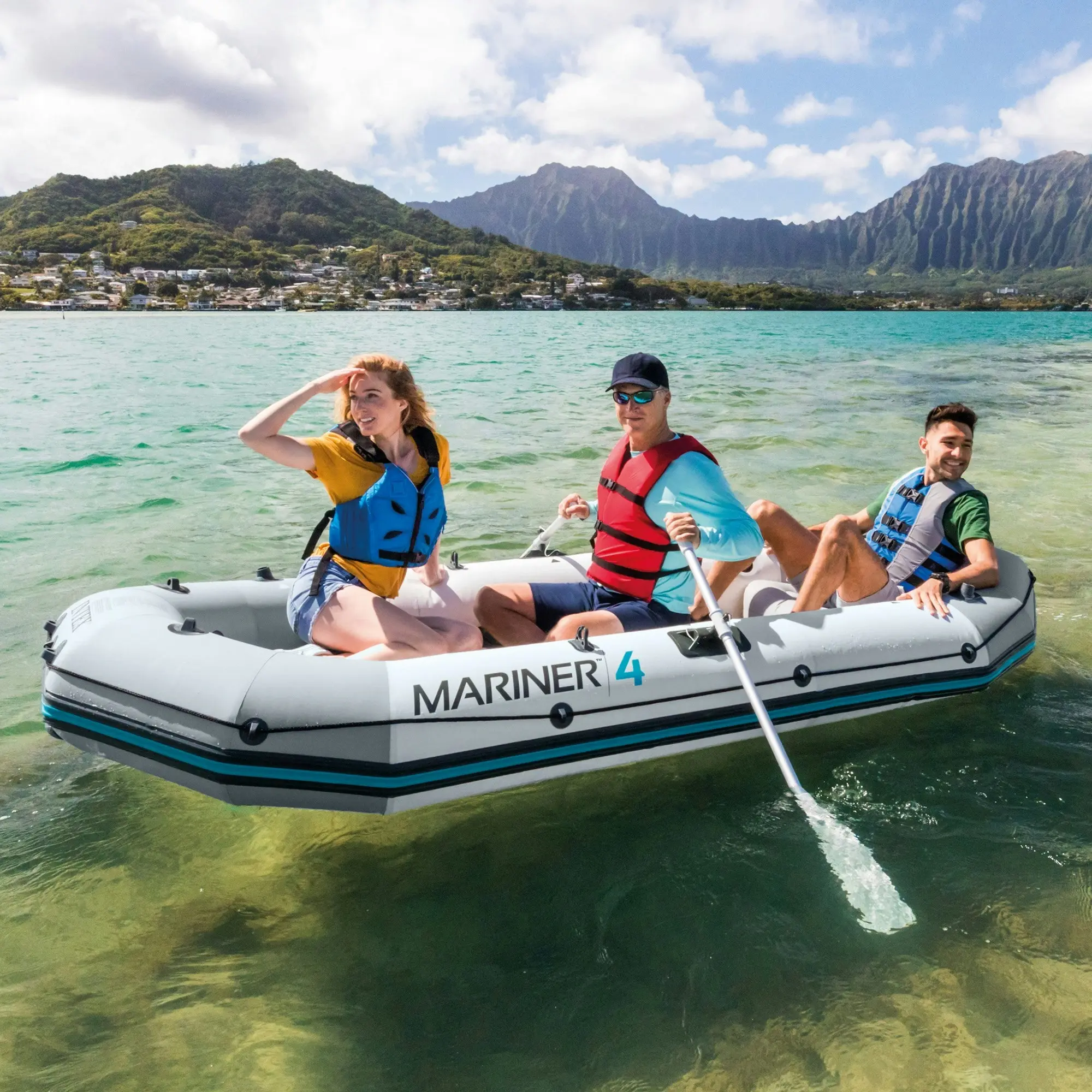 Intex Mariner 4 Inflatable Boat Set - 4 Person