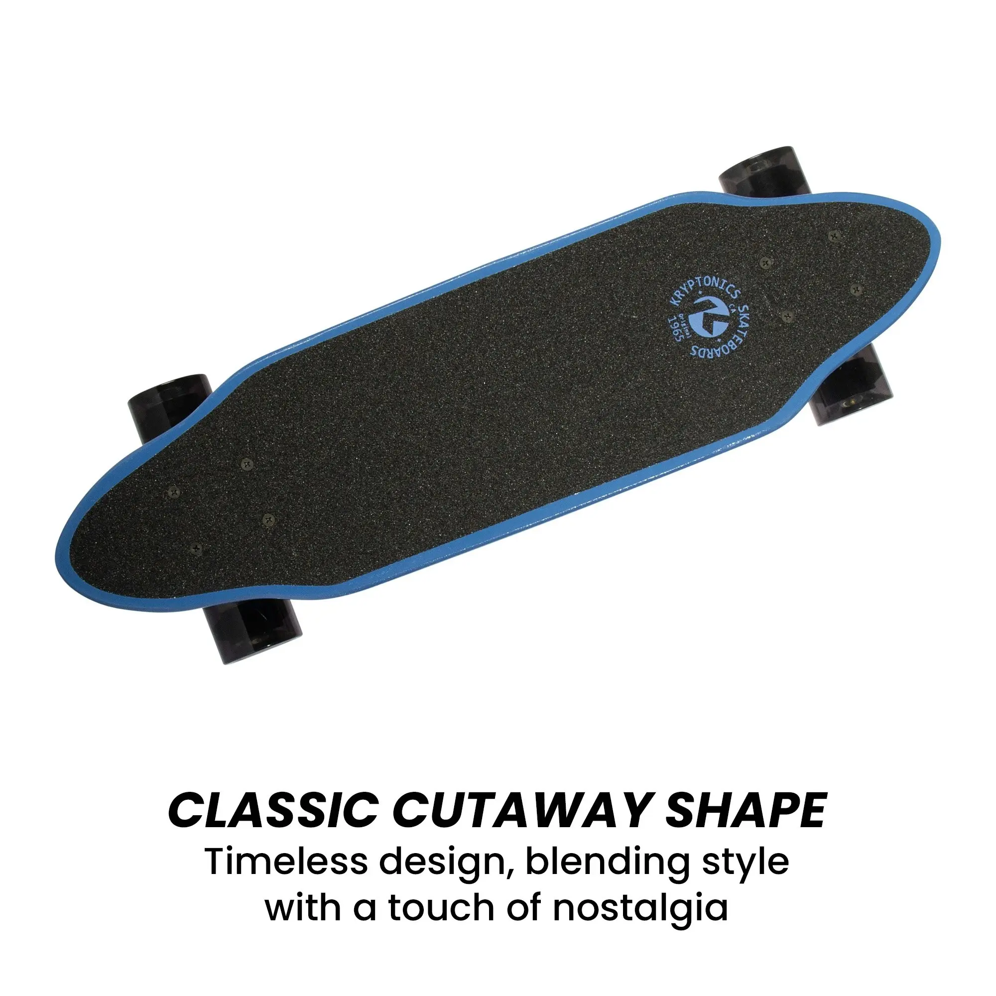 Kryptonics 26-inch Mini Cutaway Cruiser Skateboard Board - 89 IS Fine