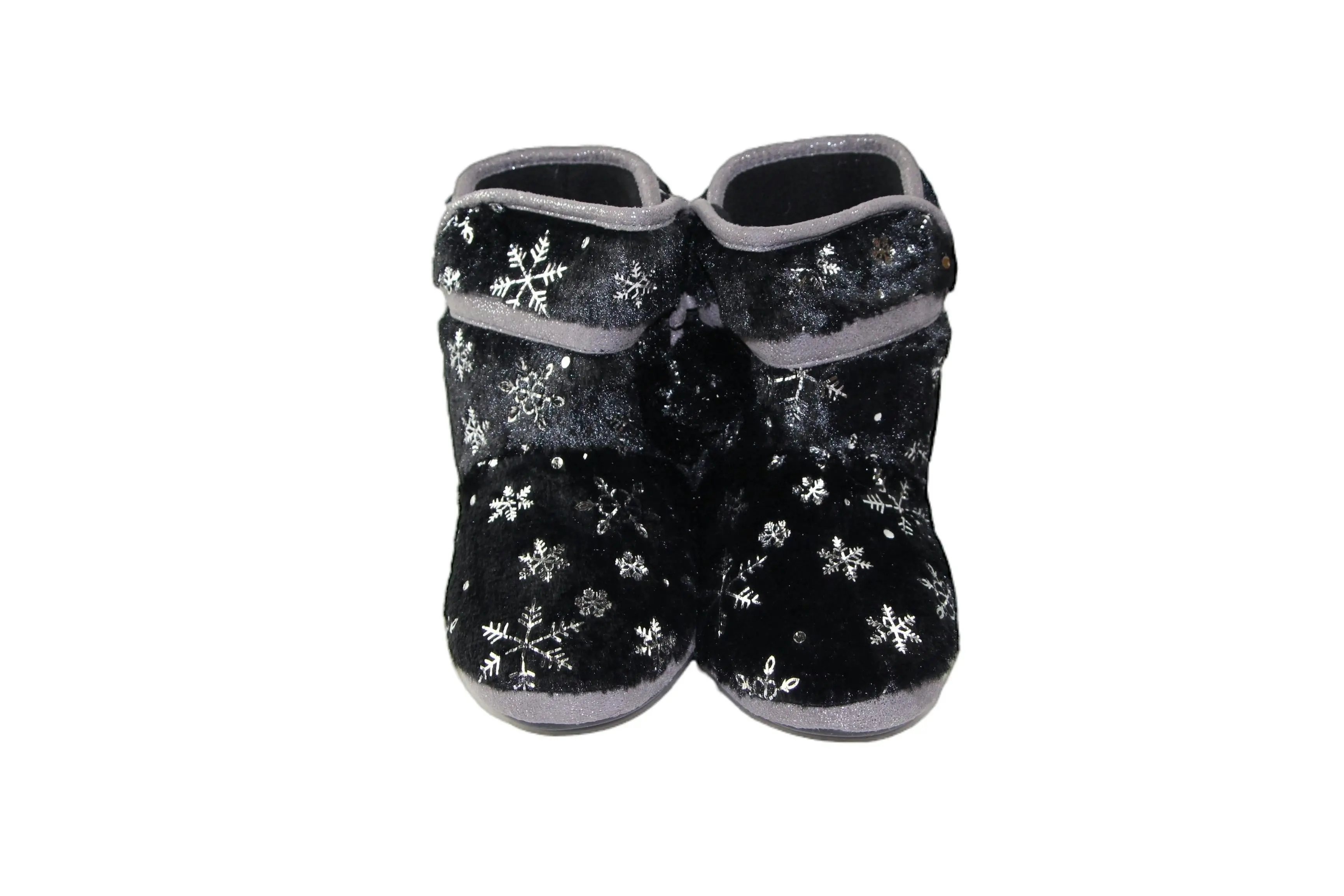 Womens Bellissimo Snow Boots Black Slippers Winter Shoes