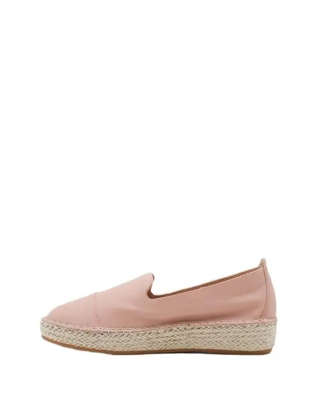 Womens Hush Puppies Banu Blush/Blush Flats Casual Leather Shoes