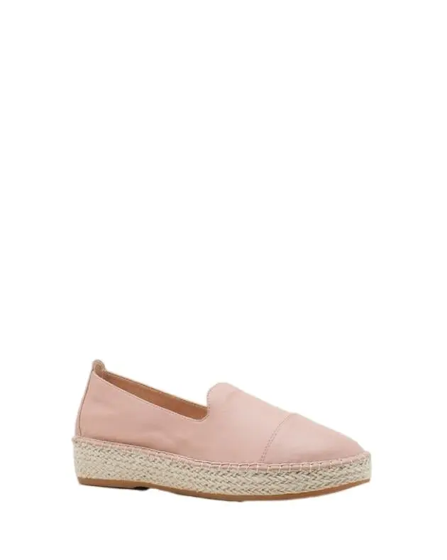 Womens Hush Puppies Banu Blush/Blush Flats Casual Leather Shoes