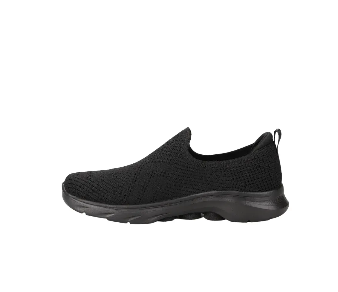 Womens Skechers Go Walk 7- Amina Black/Black Walking Shoes