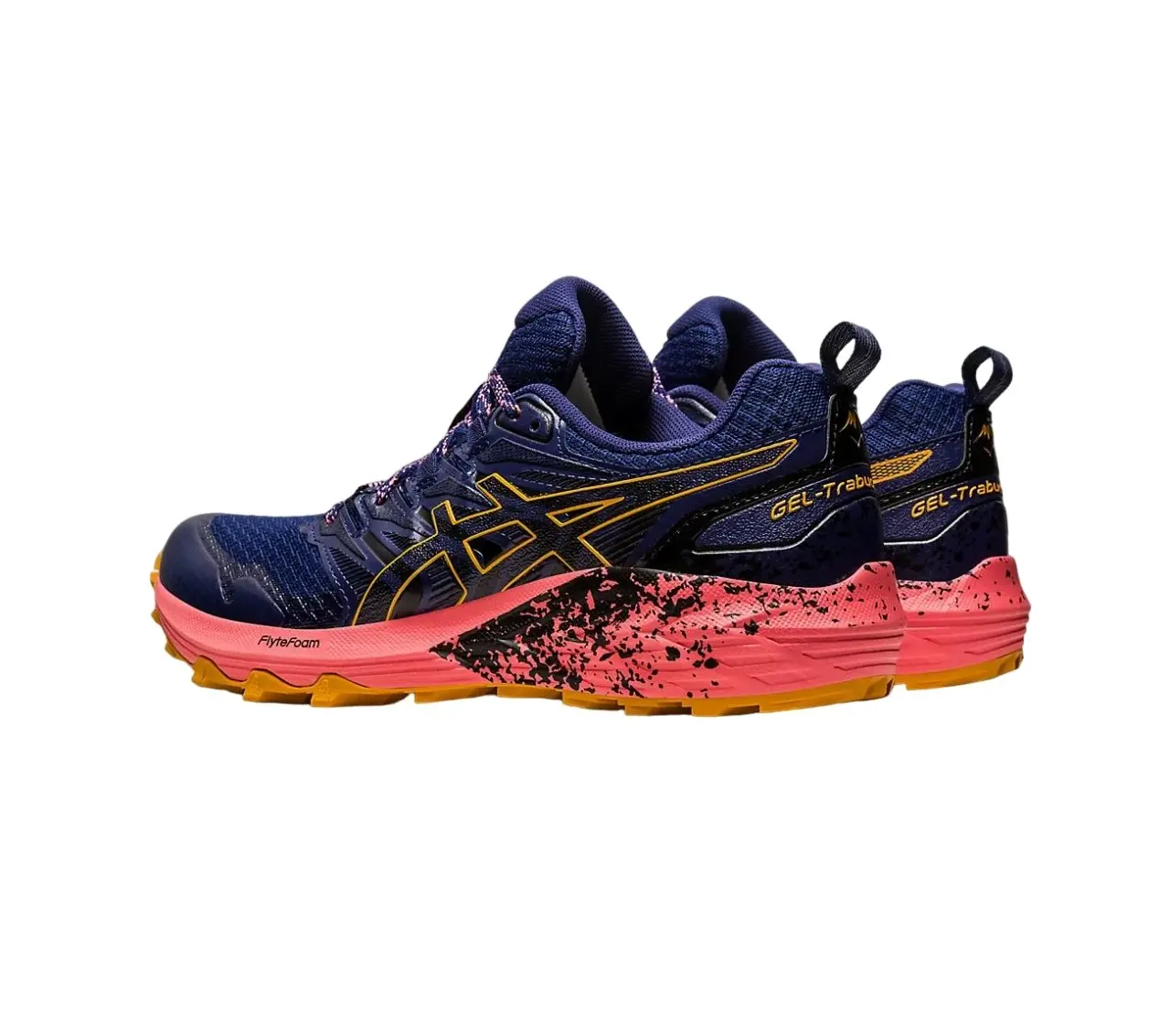 Womens Asics Gel-Trabuco Terra Azul/ Marrom Trail Athletic Running Shoes