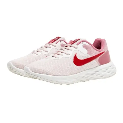 Womens Nike Revolution 6 Next Nature Pink/ Red Athletic Running Shoes