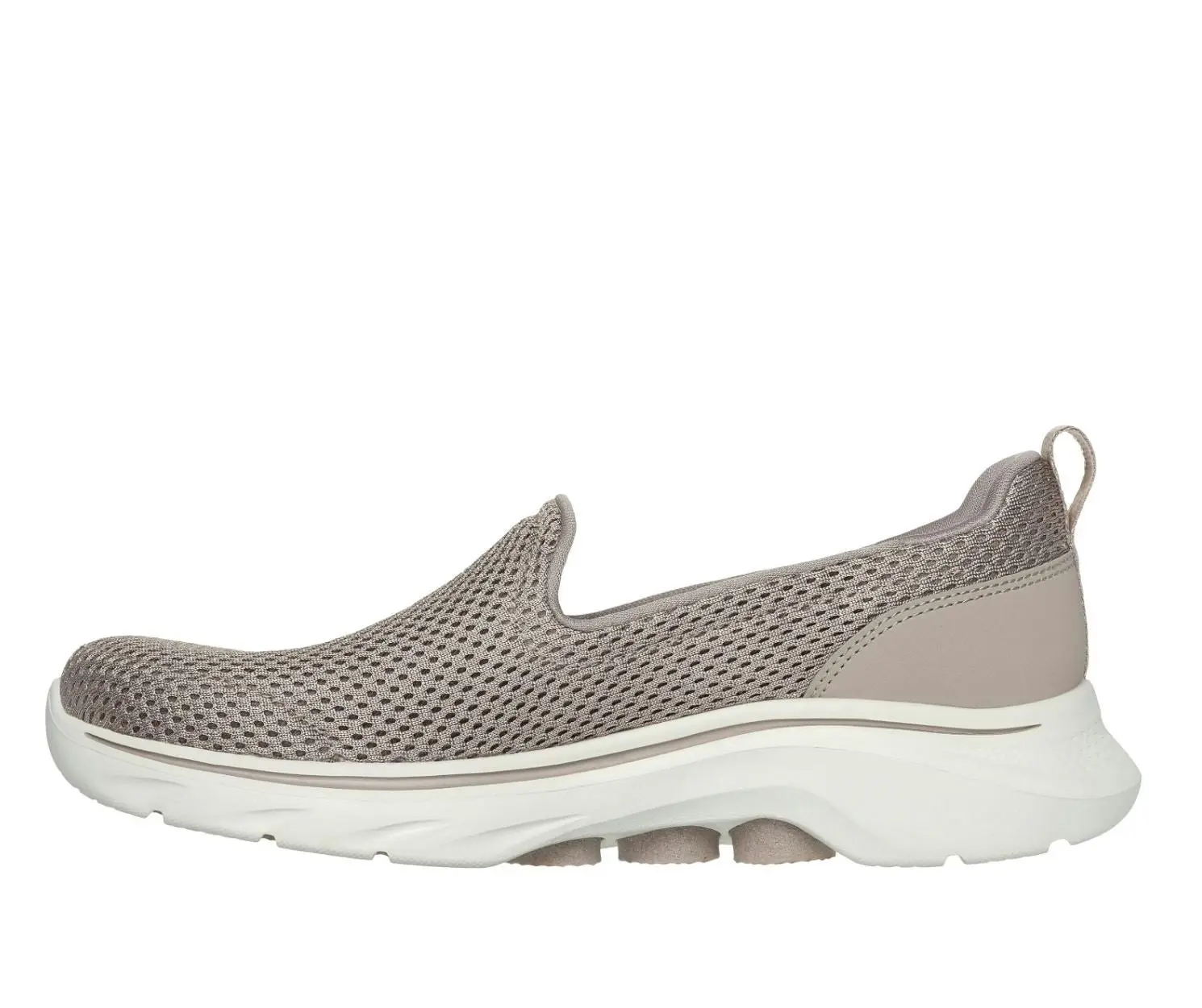 Womens Skechers Go Walk 7- Razi  Taupe Walking Shoes