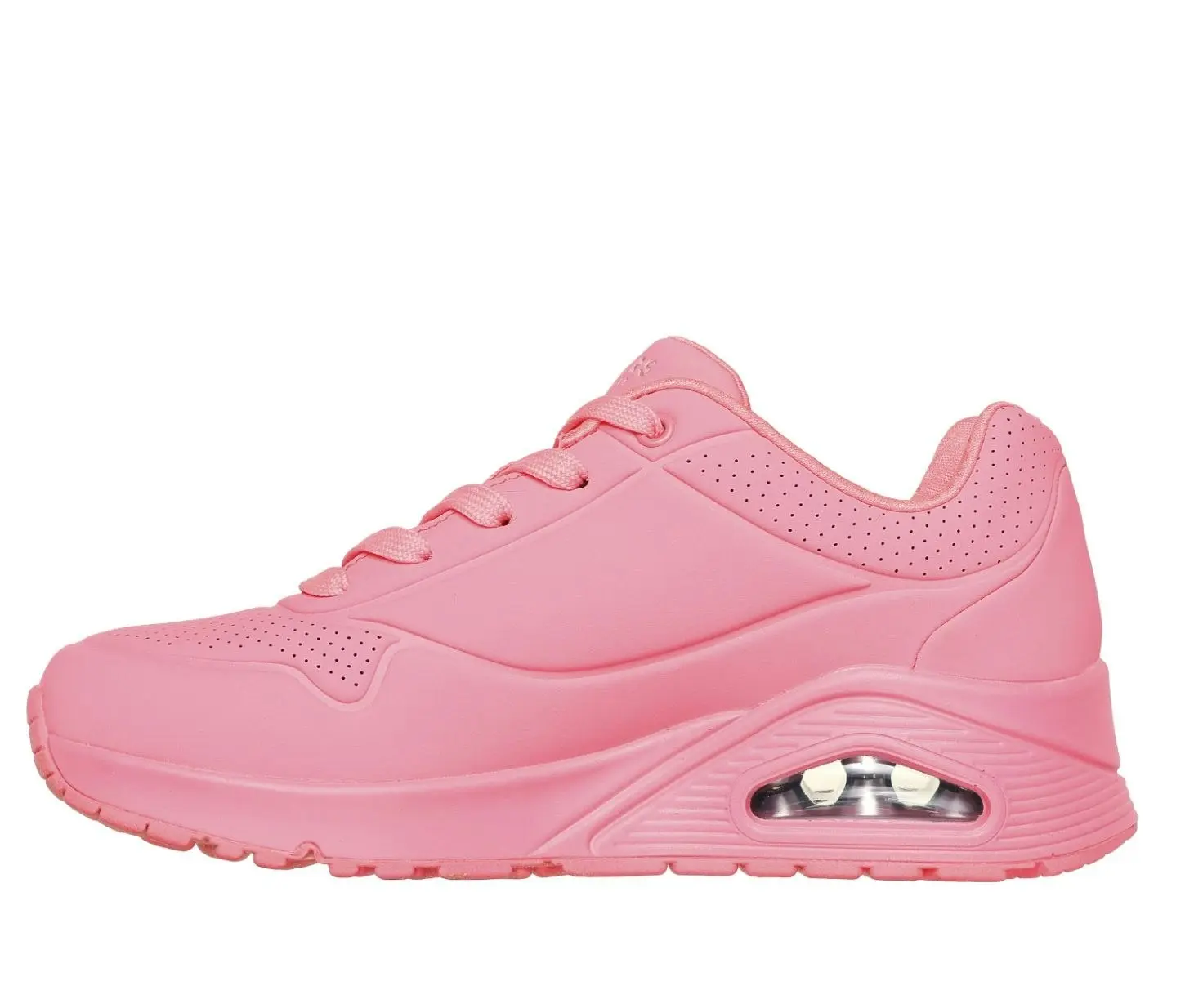 Womens Skechers Uno - Stand On Air Coral Lace Up Sneaker Shoes