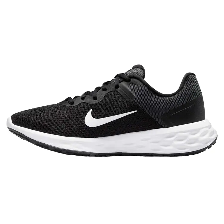 Womens Nike Revolution 6 Next Nature Black/ White Athletic Running Shoes